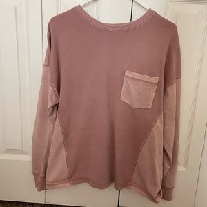 Medium dusty rose crew neck